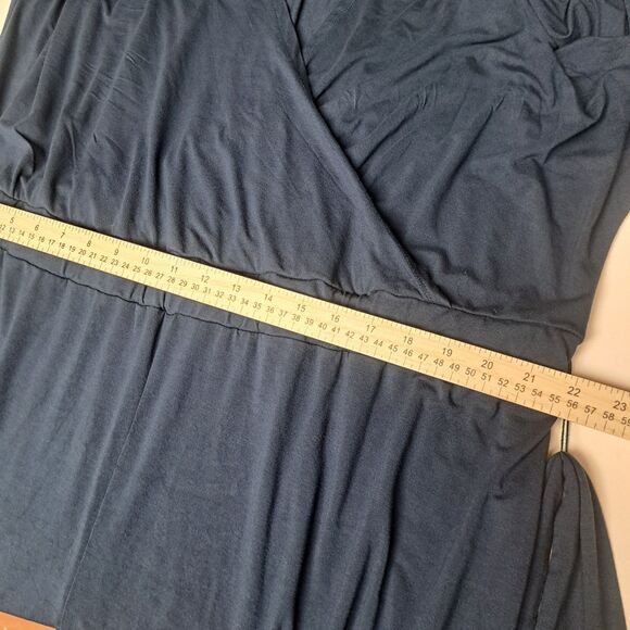 Eloquii Refinery 29 Navy Blue Wrap Tie Waist Jumpsuit Womens Plus 24 Refinery29 - Picture 9 of 13